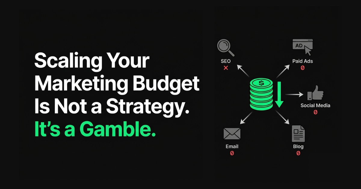 Stop scaling your marketing budget